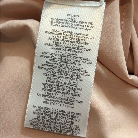 BCBGMaxAzria scoop neck fluted pink boho Polkadot wedding hem mini dress 0 NWT - Picture 10 of 16